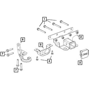 Mopar Genuine Trailer Hitch Cover - 82213706