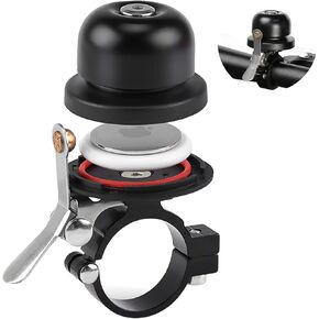 Grathia Bicycle Bell for Apple AirTag, Waterproof AirTag Bike Mount Hidden, Bicycle Loud Sound Brass Bells for Road Mountain Bike Handlebars Adults in Kuwait