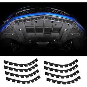 Car Bumper Protector Guard, 8 Pack Universal Bumper Lip Scrape Guard Car Under Bumper, Black Bumper Protector for Lowered Cars, Sport Cars