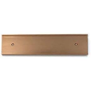 10 x 2 Wall or Door Nameplate Holder with Clear Plastic Insert - Pack of 10 (Black)