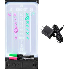 Viper Illumiscore See-Through Illuminated Back-Lit Dry Erase Dart Scoreboards