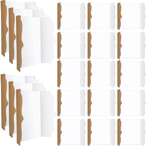 Geyee 20 Pieces Trifold Poster Board 36 x 48 Inch White Foldable Presentation Paperboard Lightweight Science Display Boards for School Projects Exhibitions Workshops