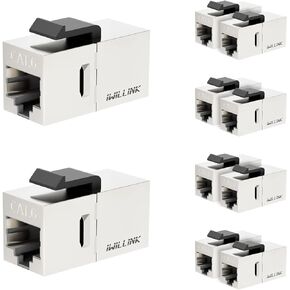 Iwillink UL-Listed CAT7 Coupler RJ45 Keystone Shielded Coupler 25-Pack, Ethernet Coupler, Female to Female Keystone Jack, STP Keystone Insert for Cat7/Cat6a/cat6/cat5e Cable