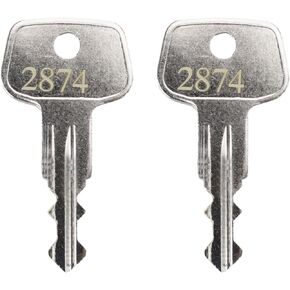 2874 XCargo Luggage Roof Key Karrite Ski Bike xcargo Carrier Skyline Sportrack XL,X-Cargo Roof Rack Key,Replacement Keys for Sears XCargo Karrite SportRack Carriers(Code 2874-2 pcs)