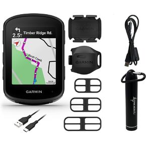جهاز كمبيوتر Garmin Edge 540 GPS لركوب الدراجات، وأزرار التحكم، والتنقل المتقدم مع مستشعرات السرعة والإيقاع من Garmin وحزمة البنك الإلكتروني Wearable4U in Kuwait