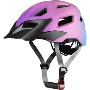 Kids Bike Helmet Toddler Helmet Adjustable Size for Kids Boys Girls Age 3-5-8 Years Multi-Sports Bicycle Helmet with Visor for Cycling Scooting