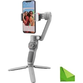 Zhiyun Smooth-Q3 Combo, 3 Axis Handheld Smartphone Gimbal iPhone Stabilizer for iPhone 12 11 Pro Xs Max Xr X 8 Plus 7 6 SE Android Cell Phone Smartphone YouTube Vlog Live Video Kit
