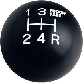 DEWHEL Aluminum Manual Black/White Engraved Inlay Fing Fast Shift Knob 5 Speed Short Throw Shifter Knob Selector 12X1.25 10X1.5 10X1.25 8X1.25