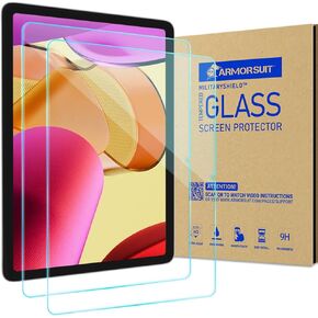 ArmorSuit 2 Pack Screen Protector for Amazon Fire Max 11 Tablet 2023 Tempered Glass Ultra HD Anti Scratch 9H Glass Protector (Face ID, Fire Max 11 Stylus Pen Compatible)