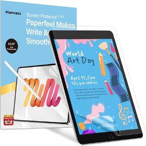 2 Pcs iPad 10th Generation Paperfeel Screen Protector | iPad 10.9 Screen Protector for Drawing Sketching like on Paper | Anti Fingerprint and No Glare Matte PET Film in Saudi Arabia