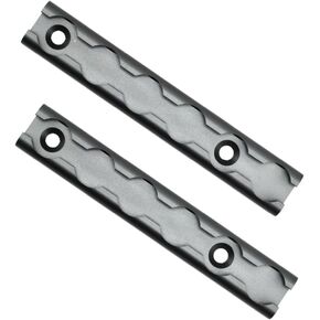 VanEssential 6" Venture Track T-6 Aluminium L-Track Black Anodized (Semi Circle Profile) - 2 Pack