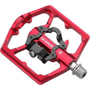 Mountain Bike Pedals- Dual Function Bicycle Flat Pedals and Clipless Pedals- 9/16" Platform Pedals Compatible with SPD for Road Mountain BMX Bike in Kuwait