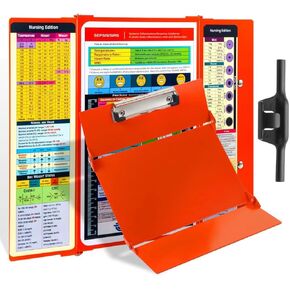 Nursing Clipboard with Medical Edition Cheat Sheets 3 Layers Nurse Clip Boards Notepad for Students, Nurses and Doctors