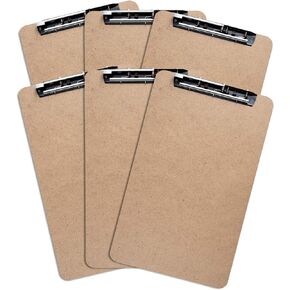 Extra Large Clipboard Set (6pc) - Larger Than 11x17 - Vertical or Landscape - Fits 11 x 17 Tabloid Paper (Board 11.6"x19.5" - 2 Inches Longer Than Legal Size)