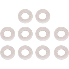 Trumpet Washers Pad, Cotton Trumpet Valve Felt Pads Trumpet Felt Cushion Trumpets Musical Instrument Accessory for Trumpet Maintenance Parts, 10 Pcs