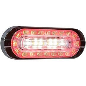 منتجات المشترين 5626432 6 بوصة بيضاوية LED متعددة التركيب للإيقاف/الانعطاف/الذيل، النسخ الاحتياطي والضوء القوية، 19 نمط فلاش، ضوء الطوارئ للمركبة