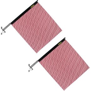 Oversize Warning Products - Quickmount Flag and Bracket - Made in USA - Warning & Safety flag for Truck, Trailer and Pilot Cars (Red, 2 Pack)