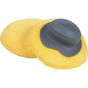 Carrand 40123 The Gripper Microfiber 5" Round Applicator Pad (2-Pack)