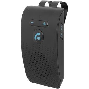 Car Hands Free Sun Visor Receiver, Wireless Car Speaker Adapter Handsfree Car MP3 Speaker with Back Clip Support Phone Navigation Handsfree Call