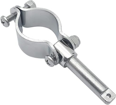 أقفال Milky Ocean-Oar - العمود الرئيسي مصنوع من الفولاذ المقاوم للصدأ بدرجة 316 - تصميم سهل التثبيت لمجاديف 1-1/2 بوصة (38.1 مم) إلى 1-5/8 بوصة (41.5 مم) - مناسب لـ 1/2 بوصة مقبس Oarlock - قطعتان في كل عبوة in Kuwait