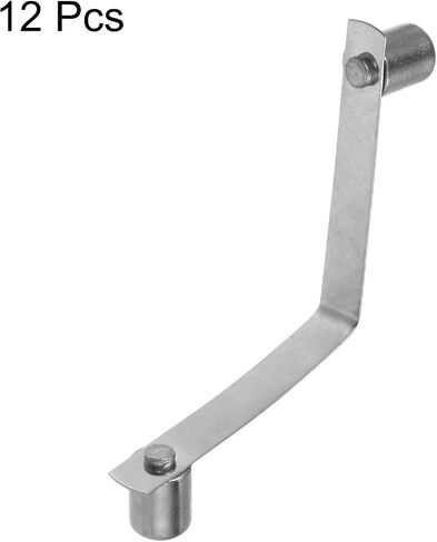 HARFINGTON 12pcs Double Button Kayak Paddle Snap Spring Clip 50x6.3mm 65Mn Spring Steel V-Shaped Solid Lift Telescopic Locking Tube Pole Clips for Tent Umbrella Camping in Saudi Arabia