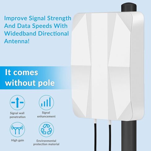هوائي لوحة 4G LTE 5G هوائي Mimo اتجاهي خارجي 700-2700 | هوائي 3300-3800 ميجا هرتز حتى 12dBi مع كابل 10 متر موصل TS9 SMA متوافق مع مودم راوتر 5G 3G 4G LTE in Kuwait