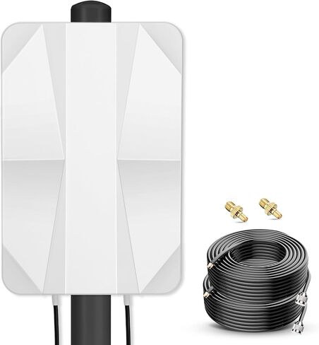 هوائي لوحة 4G LTE 5G هوائي Mimo اتجاهي خارجي 700-2700 | هوائي 3300-3800 ميجا هرتز حتى 12dBi مع كابل 10 متر موصل TS9 SMA متوافق مع مودم راوتر 5G 3G 4G LTE in Kuwait