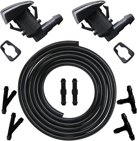 Windshield Washer Nozzles Wiper Spray Kit Replacement Fit For 07-17 GMC Acadia, 09-17 Chevrolet Traverse,07-10 Saturn Outlook, 07-11 Buick Enclave .OEM #: 25823360. in Kuwait