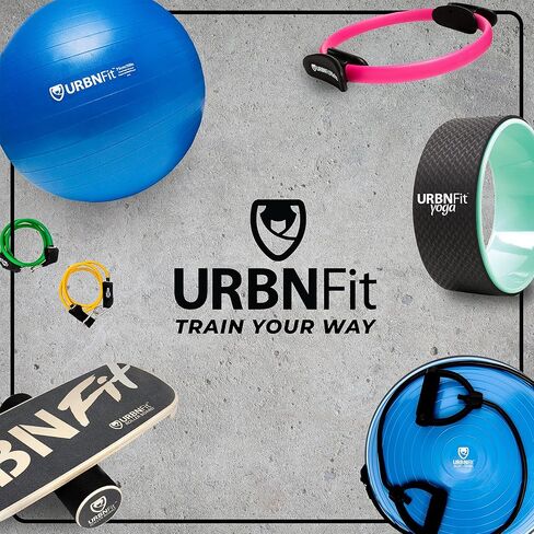 مدرب لوح التوازن الخشبي من URBNFit - لوح تمايل لألواح التزلج والهوكي والتزلج على الجليد والتدريب على ركوب الأمواج - لوح موازنة مع دليل تمرين للتمرين وبناء الاستقرار الأساسي﻿ in Kuwait
