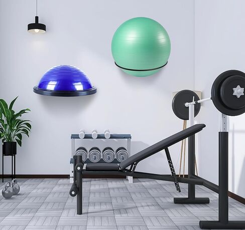 Yoga Ball HolderWall Mounted Exercise Stability Ball Holder Yoga Studio Gym Exercise Ball and Equipment Organizer,Set of 2 in Saudi Arabia