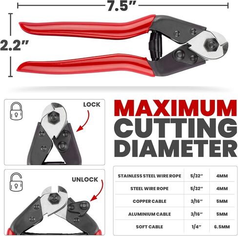 قاطع كابلات PRO BIKE TOOL - قاطع كابل عالي التحمل لأسلاك وكابلات الدراجات. in Kuwait