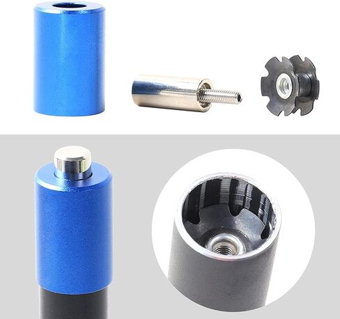 مجموعة أدوات تركيب شوكة الدراجة، إعداد تثبيت شوكة الدراجة، أداة إصلاح صامولة النجمة DIY لسائق الدراجة الجبلية، مع برغي خاص احتياطي وصامولة تشغيل مجانية (كما هو موضح) in Kuwait