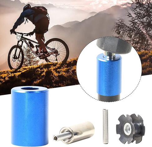 مجموعة أدوات تركيب شوكة الدراجة، إعداد تثبيت شوكة الدراجة، أداة إصلاح صامولة النجمة DIY لسائق الدراجة الجبلية، مع برغي خاص احتياطي وصامولة تشغيل مجانية (كما هو موضح) in Kuwait