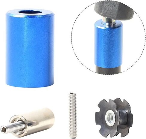 مجموعة أدوات تركيب شوكة الدراجة، إعداد تثبيت شوكة الدراجة، أداة إصلاح صامولة النجمة DIY لسائق الدراجة الجبلية، مع برغي خاص احتياطي وصامولة تشغيل مجانية (كما هو موضح) in Kuwait