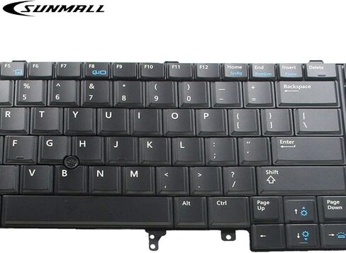 Compatible with Keyboard Dell Latitude E5520 E5520m E5530 E6520 E6530 E6540 Precision M4600 M4700 M6600 M6700 Laptop US Layout with (Pointer and Backlight) in Saudi Arabia