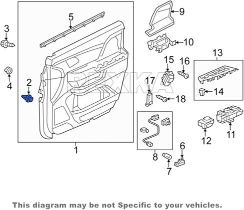 Rexka 30pcs Door Panel & Interior Trim Retainer Clips 91560-SZW-003 for Honda Accord CR-V CR-Z Civic Odyssey Pilot 91560SZW003 in Kuwait