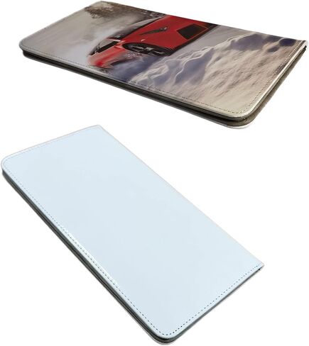 2 Pieces Sublimation Car Registration and Insurance Card Holder, Vehicle License Document Glove Box Compartment Organizer, blank leather DIY Craft (Beige) in Saudi Arabia
