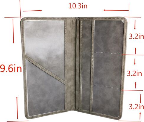 2 Pieces Sublimation Car Registration and Insurance Card Holder, Vehicle License Document Glove Box Compartment Organizer, blank leather DIY Craft (Beige) in Saudi Arabia