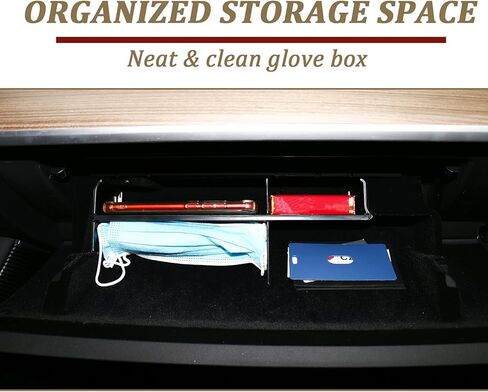 منظم صندوق القفازات متوافق مع 2017-2021 تسلا موديل 3 موديل Y تسلا وحدة التحكم المركزية مقصورة القفازات منظم صينية مقسم إدراج مادة ABS تسلا موديل 3 موديل Y ملحقات in Kuwait