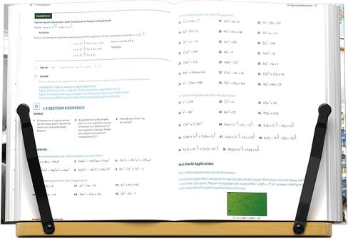 حامل كتب من الخيزران، صينية حامل كتب قابلة للتعديل ومشابك ورق للصفحات - مكتب قراءة كتب الطبخ، حامل كتب محمول قوي وخفيف الوزن، كتب مدرسية، DBS01 in Saudi Arabia