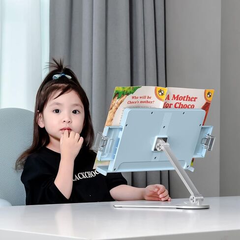 حامل كتب viozon، قراءة مكتب حامل كتب الطبخ، ارتفاع وزاوية قابلة للتعديل، سبائك الألومنيوم، قابلة للطي والمحمولة، للمكتب، المطبخ، المدرسة، كتاب الأطفال والكبار، الوصفة، المجلة، الكمبيوتر اللوحي، كيندل، فضي in Kuwait