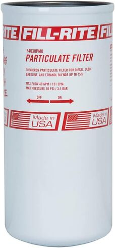 Fill-Rite F4030PM0 1" 40 GPM (151 LPM) 30 Micron Particulate Spin-On Fuel Filter in Saudi Arabia