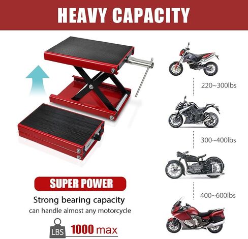 حامل إصلاح طاولة رفع الدراجة النارية بوزن 1100 رطل، رافعة رافعة منحدر الدراجة - شديدة التحمل 500 كجم in Kuwait