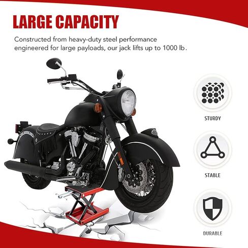 حامل إصلاح طاولة رفع الدراجة النارية بوزن 1100 رطل، رافعة رافعة منحدر الدراجة - شديدة التحمل 500 كجم in Kuwait