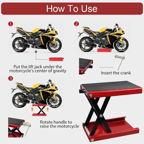 حامل إصلاح طاولة رفع الدراجة النارية بوزن 1100 رطل، رافعة رافعة منحدر الدراجة - شديدة التحمل 500 كجم in Kuwait