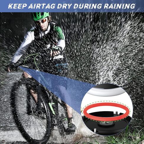 Grathia Bicycle Bell for Apple AirTag, Waterproof AirTag Bike Mount Hidden, Bicycle Loud Sound Brass Bells for Road Mountain Bike Handlebars Adults in Kuwait