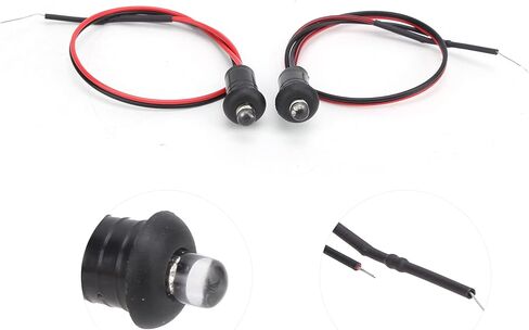 Zeroone إنذار وهمي وامض LED، 2 قطعة ABS عالمي 12 فولت LED مصباح إنذار وهمي ضوء أزرق مضاد للسرقة تعديل للقوارب RVs الدراجات النارية أمن المنزل in Saudi Arabia