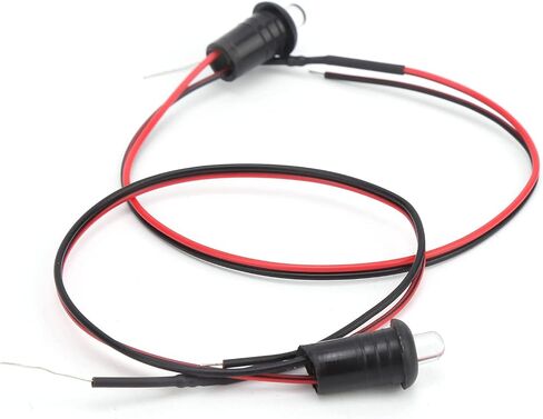 Zeroone إنذار وهمي وامض LED، 2 قطعة ABS عالمي 12 فولت LED مصباح إنذار وهمي ضوء أزرق مضاد للسرقة تعديل للقوارب RVs الدراجات النارية أمن المنزل in Saudi Arabia