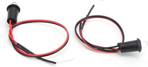 Zeroone إنذار وهمي وامض LED، 2 قطعة ABS عالمي 12 فولت LED مصباح إنذار وهمي ضوء أزرق مضاد للسرقة تعديل للقوارب RVs الدراجات النارية أمن المنزل in Saudi Arabia