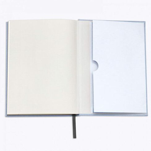 Wit & Delight - Light Blue Note to Self Linen Journal | Size 6.25 x 8.5 | 160 Lined Cream Pages | 120 GSM Quality Paper in Saudi Arabia
